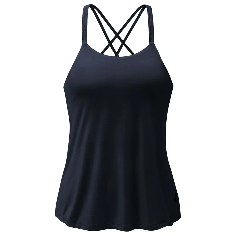 Yoga-Bra Spaghetti Top - midnight-blue