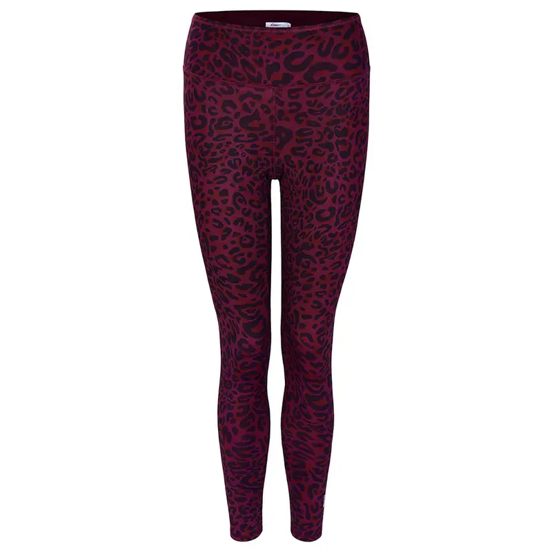 Yoga-Leggings Ganga 7/8 leo - ruby