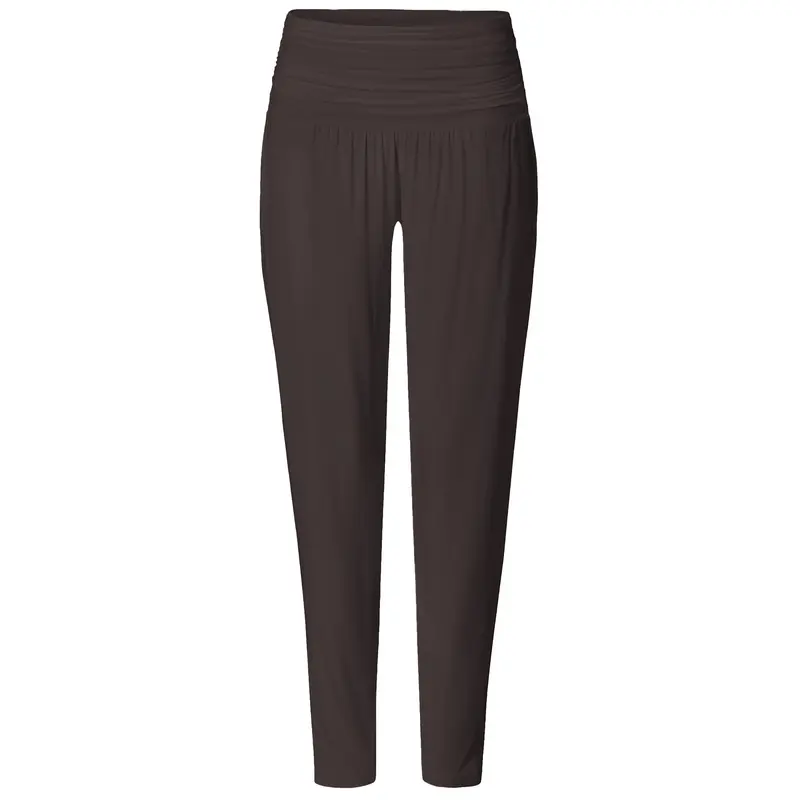 Yoga-Long-Pants, loose - dark-brown