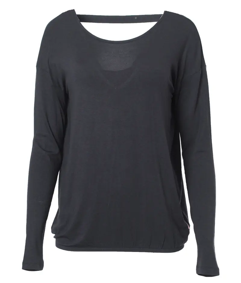 Yoga Longsleeve-Top "Aruna" - anthracite