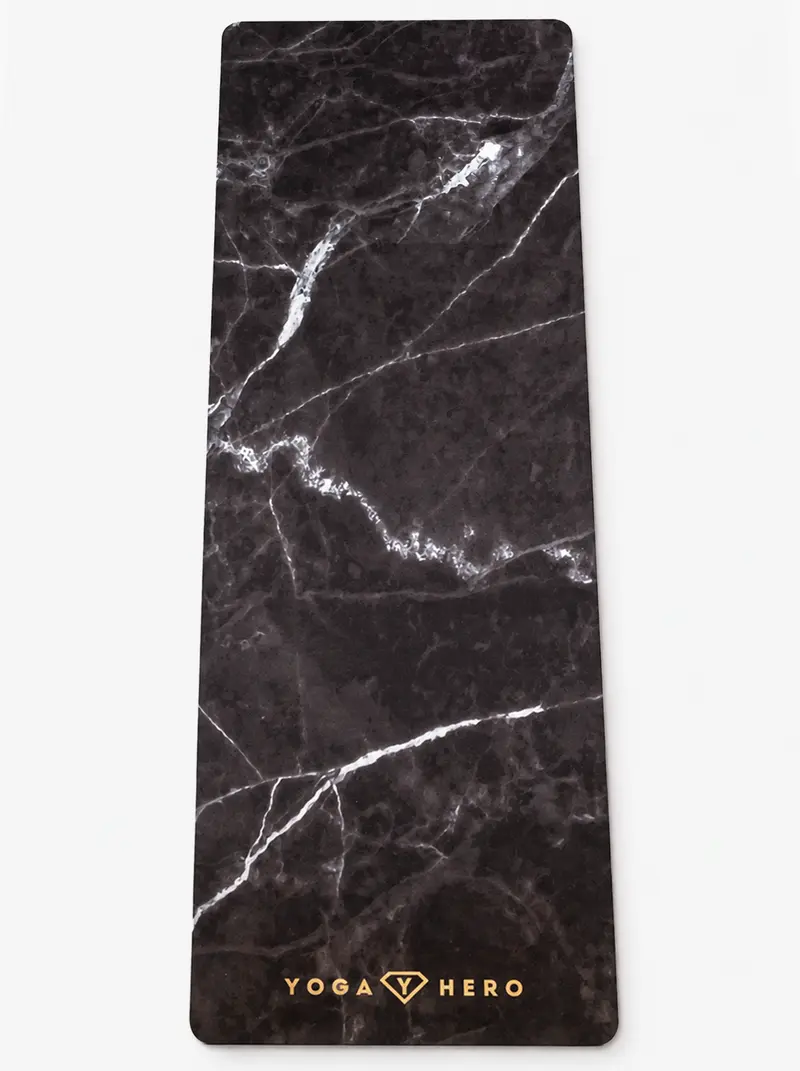 Yoga mat Black Marble Gold 4mm