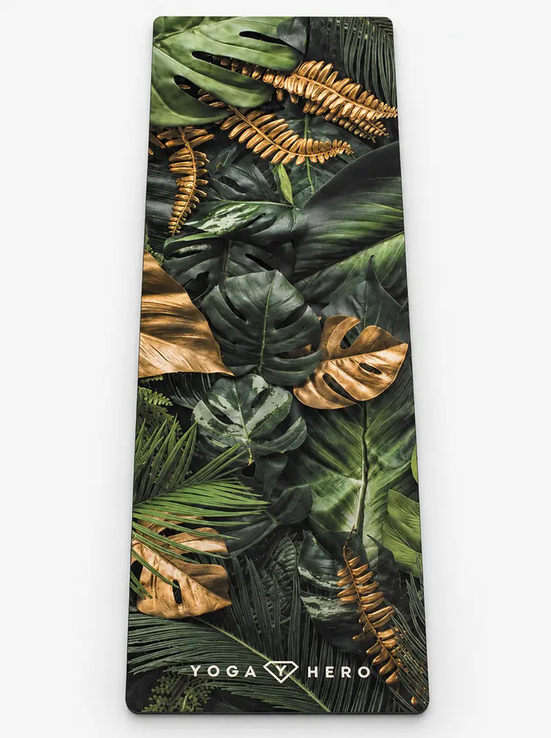 Yoga mat Leaves 4mm