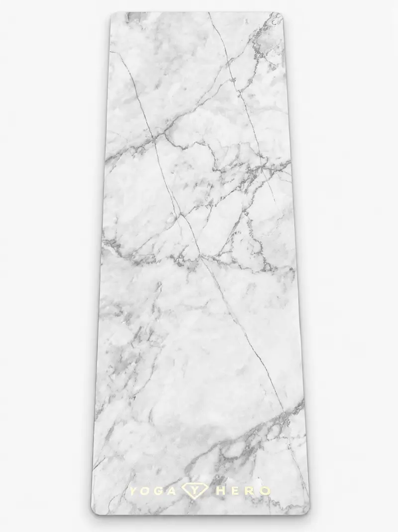 Yoga mat White Marble Gold 4mm