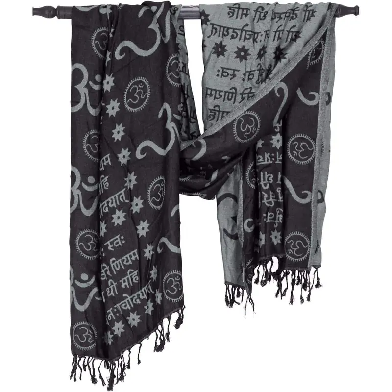 Yoga Schal grau