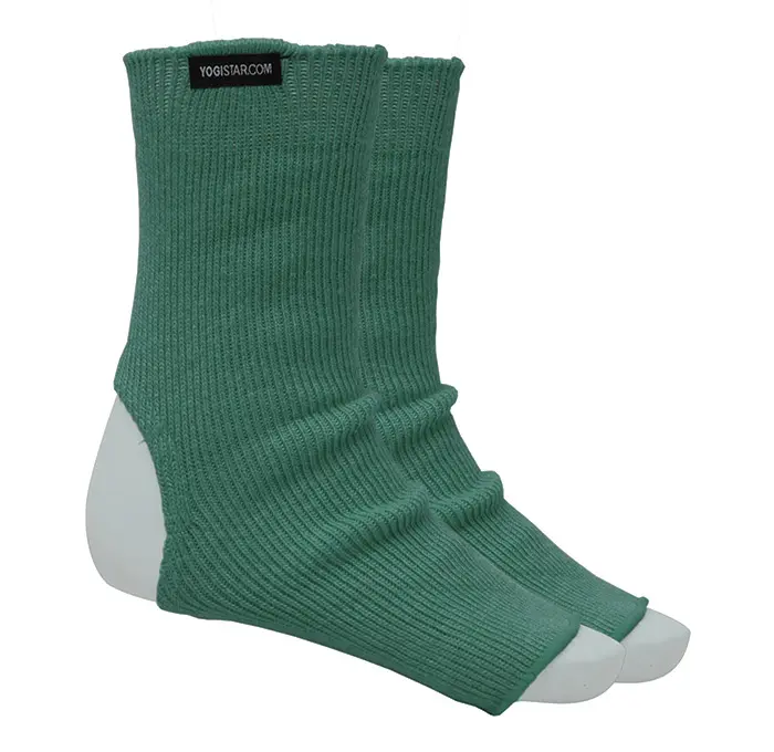 Yoga Socken emerald green - Wolle