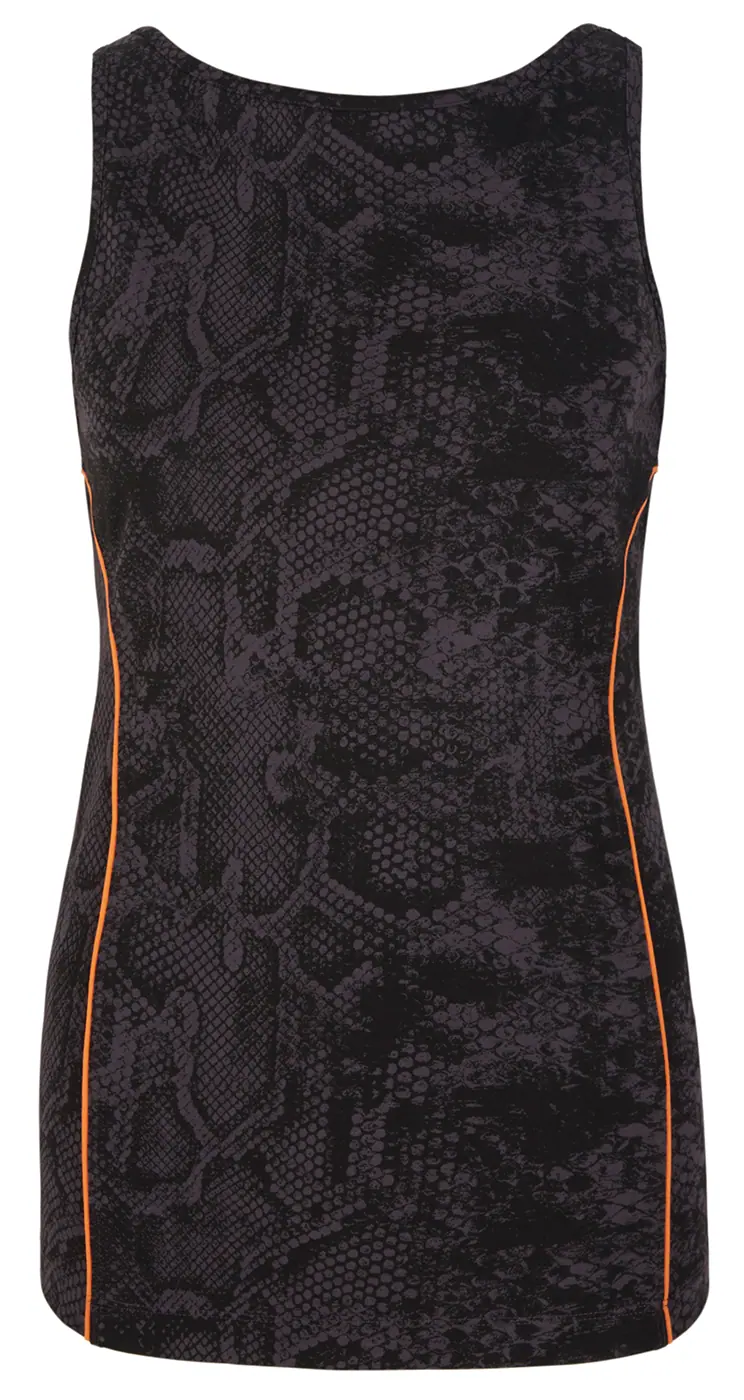 Yoga-Tank-Top mit Bra - snakeskin