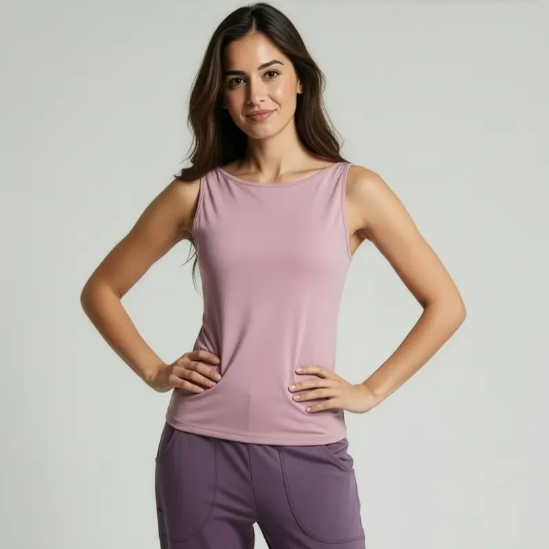 Yoga-Top Boatneck "ala" - rose