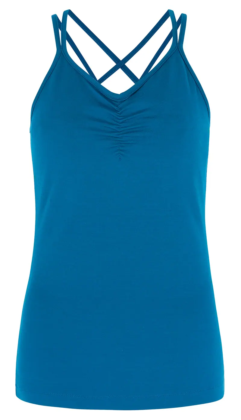 Yoga-Top "conquer cami"- teal