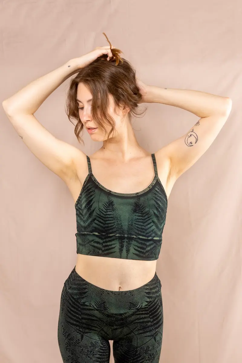 Yoga Top ~ Farn ~ Blau