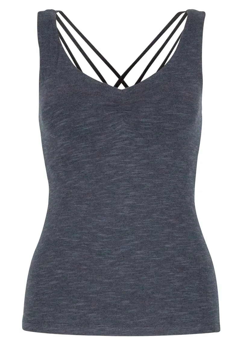 Yoga-Top "Nouri" - anthracite melange