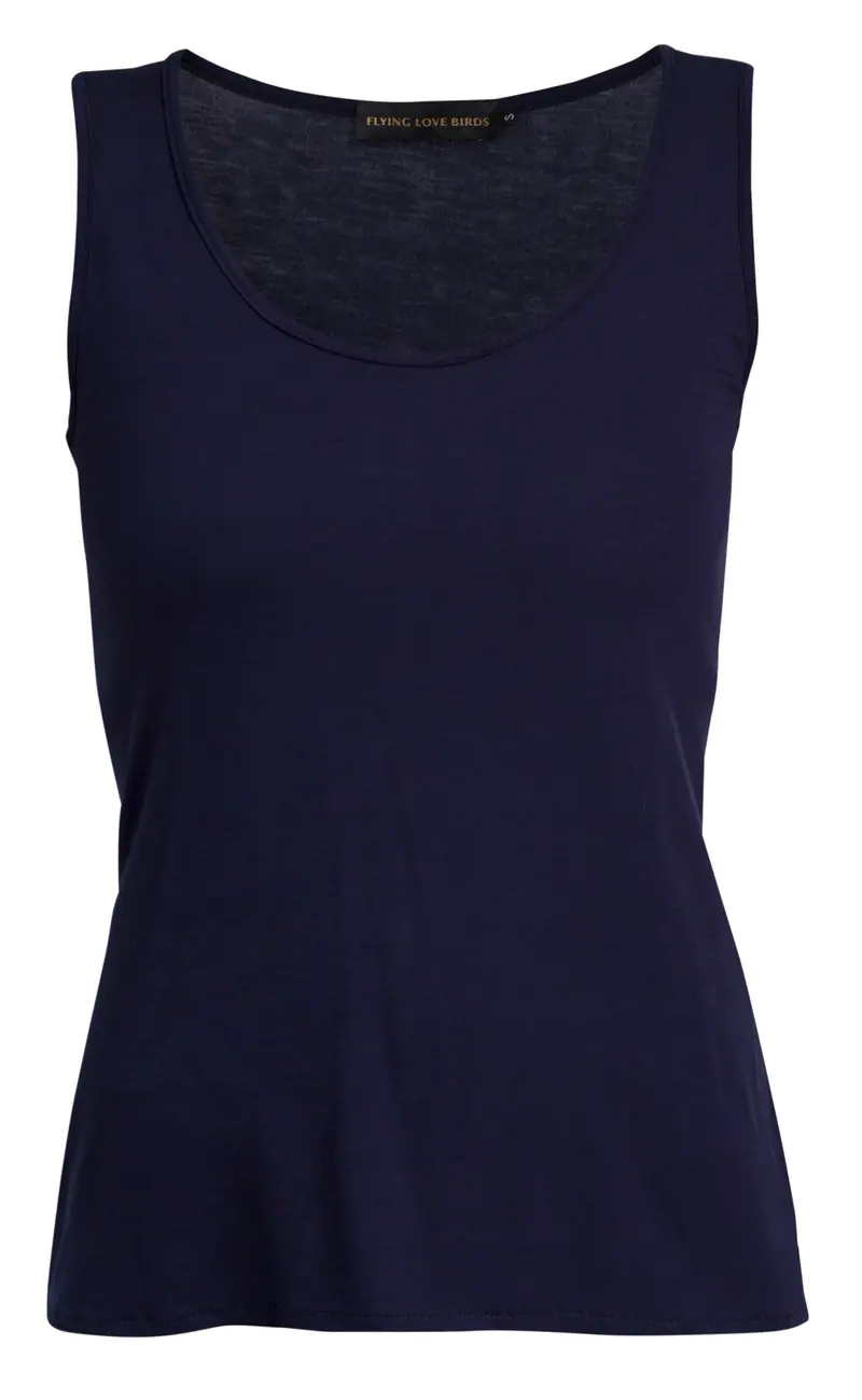 Yoga-Top "Open Back" - deep blue