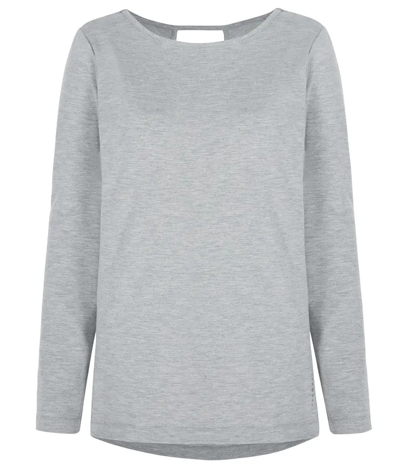 Yoga-Top "Open Back" - pale grey