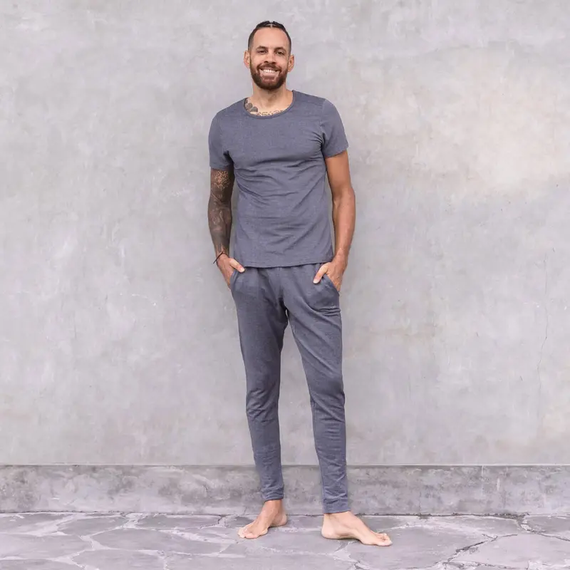 Yogahose Johnny - Denim Jacquard
