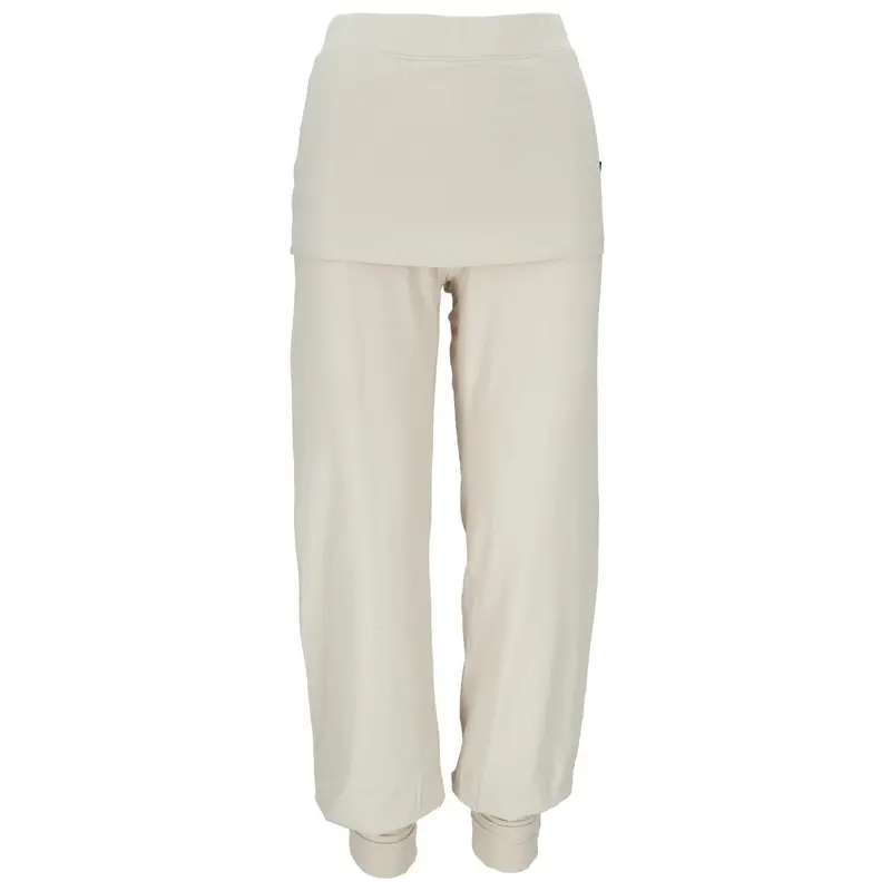 Yogahose mit Rock & Stulpen Cremeweiss