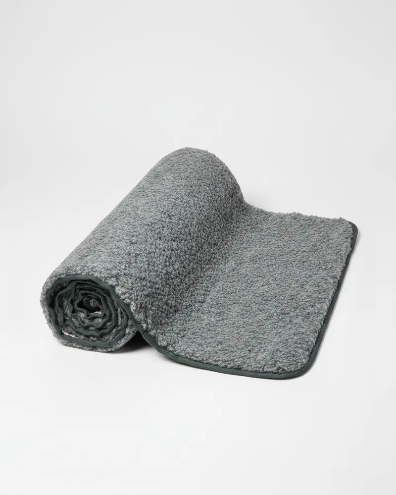 Yogamatte Schurwolle - Dark Grey
