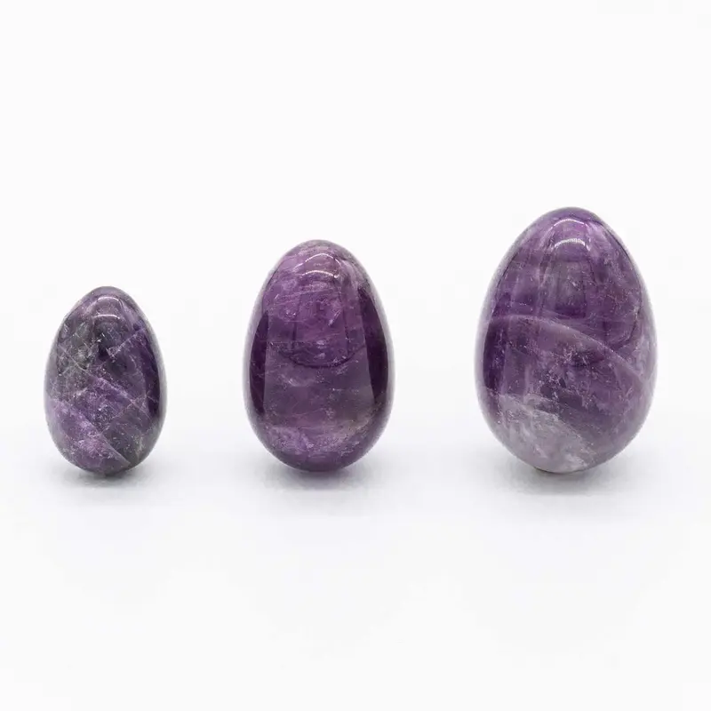 Yoni Ei Set aus Amethyst - Nalini
