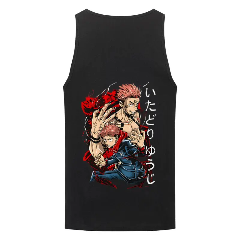 YUJI ITADORI TANK TOP (BACKPRINT)