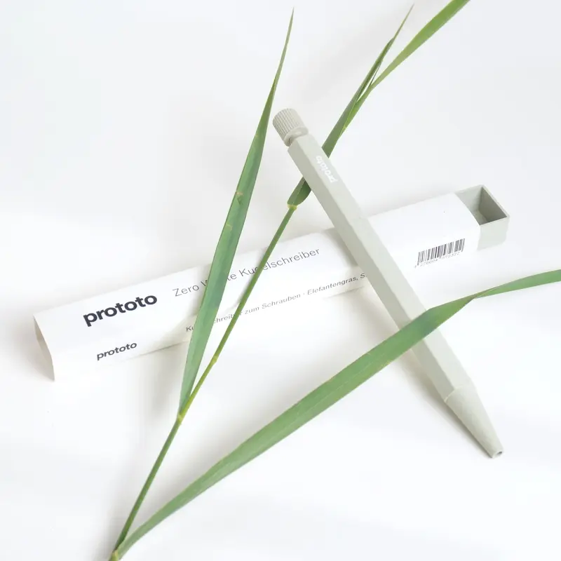 Zero Waste Kugelschreiber Salbei – Bioplastik Elefantengras handgefertigt