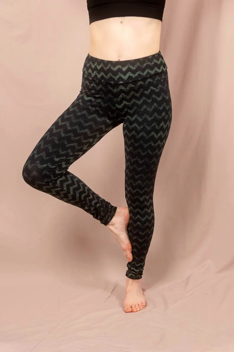 Zickzack Leggins ~ Petrol